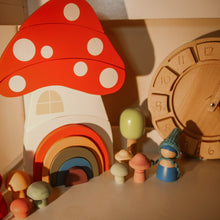 Load image into Gallery viewer, Wooden Mushroom House