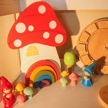 Load image into Gallery viewer, Wooden Mushroom House