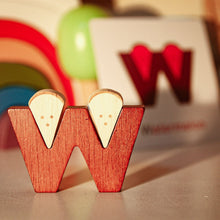 Load image into Gallery viewer, Wooden Letters With Animal Match