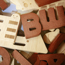 Load image into Gallery viewer, Wooden Letters With Animal Match