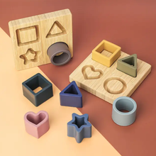 Load image into Gallery viewer, Silicone Geometry Shape Sorter