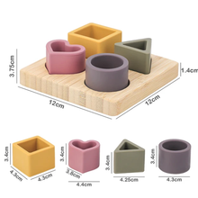 Load image into Gallery viewer, Silicone Geometry Shape Sorter