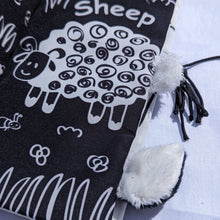 Load image into Gallery viewer, Jollybaby Animals Tails Cloth Book - Black and White