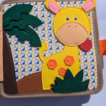 Load image into Gallery viewer, Sensory Busy Book- Giraffe