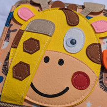 Load image into Gallery viewer, Sensory Busy Book- Giraffe