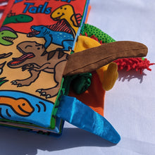 Load image into Gallery viewer, Jollybaby Dinosaur Tails Cloth Book