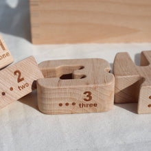 Load image into Gallery viewer, Wooden Montessori Numbers