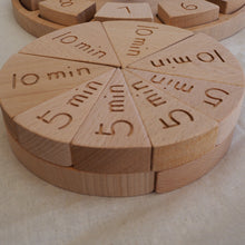 Load image into Gallery viewer, Wooden Learning Clock