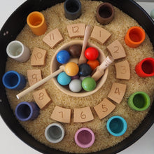 Load image into Gallery viewer, Wooden Learning Clock