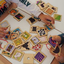Load image into Gallery viewer, kids playing matching puzzle