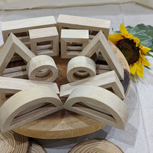 Load image into Gallery viewer, Mirror wooden blocks