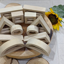 Load image into Gallery viewer, Mirror wooden blocks