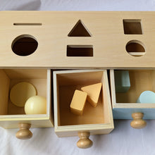 Load image into Gallery viewer, Montessori Wooden Object Permanence Box