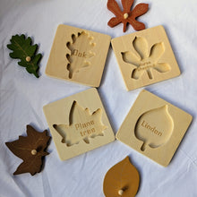 Load image into Gallery viewer, Montessori Wooden Leaf Puzzle- Set of 4