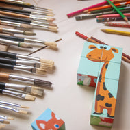 Magnetic Animal Cube Puzzle