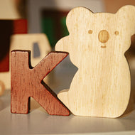 Wooden Letters With Animal Match