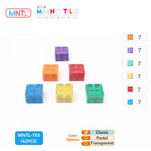Load image into Gallery viewer, MNTL Magnetic Tiles square set- Classic 42 piece
