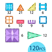 Load image into Gallery viewer, MNTL Magnetic Tiles - Classic 120 Pieces

