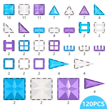 Load image into Gallery viewer, MNTL Magnetic Tiles- Ice Set 120 pieces
