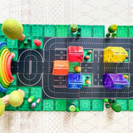 Learn & Grow Magnetic Tile Topper- Road Pack (40 Piece)