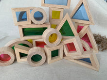 Load image into Gallery viewer, Rainbow wooden blocks

