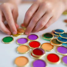 Load image into Gallery viewer, Learn &amp; Grow - Metal Rimmed Counting Chips

