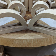 Mirror wooden blocks