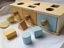 Load image into Gallery viewer, Montessori Wooden Object Permanence Box

